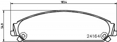 HELLA PAGID 8db355011891 -  Комплект тормозных колодок, дисковый тормоз